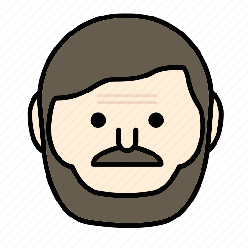 Beard, emoji, face, man, moustache, nomal icon - Download on Iconfinder