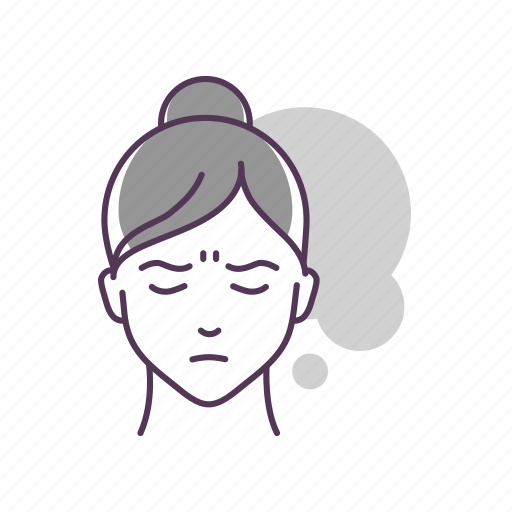 Emoji, emotion, face, feeling, female, girl, grief icon - Download on Iconfinder