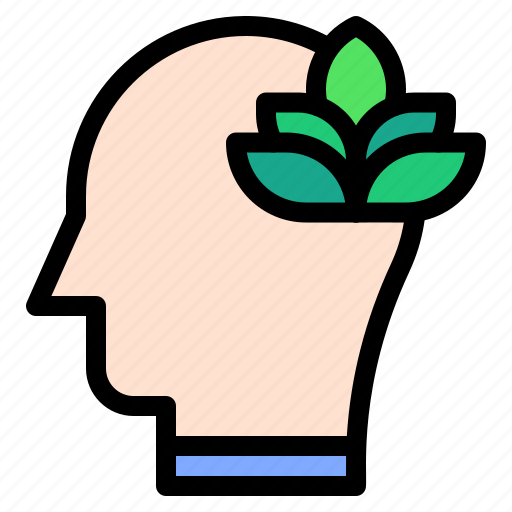 Calm, mind, thought, user, human, brain icon - Download on Iconfinder