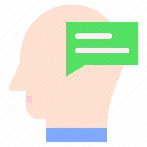 Message, mind, thought, user, human, brain icon - Download on Iconfinder