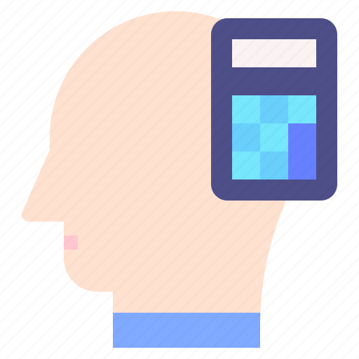 Calculating, mind, thought, user, human, brain icon - Download on Iconfinder