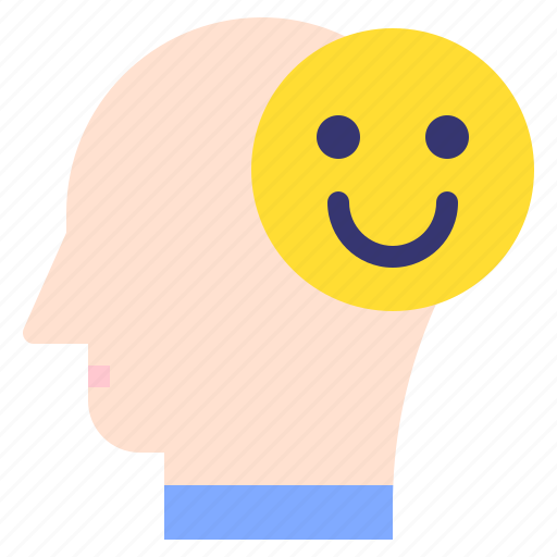 Happy, mind, thought, user, human, brain icon - Download on Iconfinder