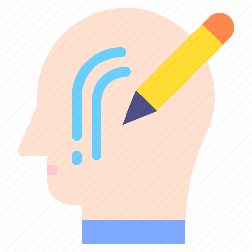 Writing, mind, thought, user, human, brain icon - Download on Iconfinder