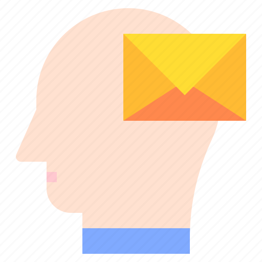 Mail, mind, thought, user, human, brain icon - Download on Iconfinder