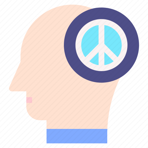 Pacifisim, mind, thought, user, human, brain icon - Download on Iconfinder