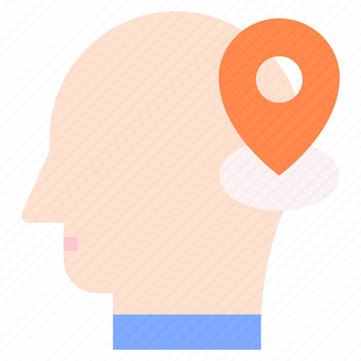 Location, mind, thought, user, human, brain icon - Download on Iconfinder