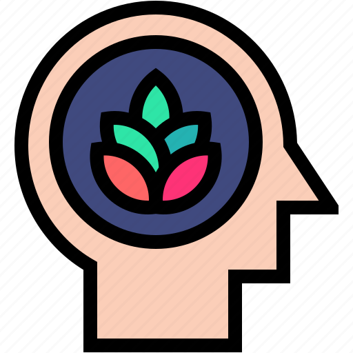 Calm, thought, mind, mapping, knowledge, think, head icon - Download on Iconfinder