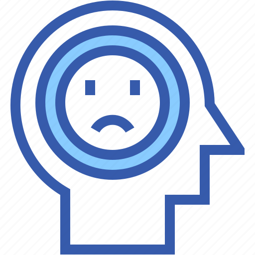 Sad, thought, mind, mapping, knowledge, intelligence, think icon - Download on Iconfinder