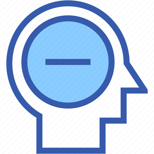 Negative, thought, knowledge, mind, mapping, miscellaneous, intelligence icon - Download on Iconfinder