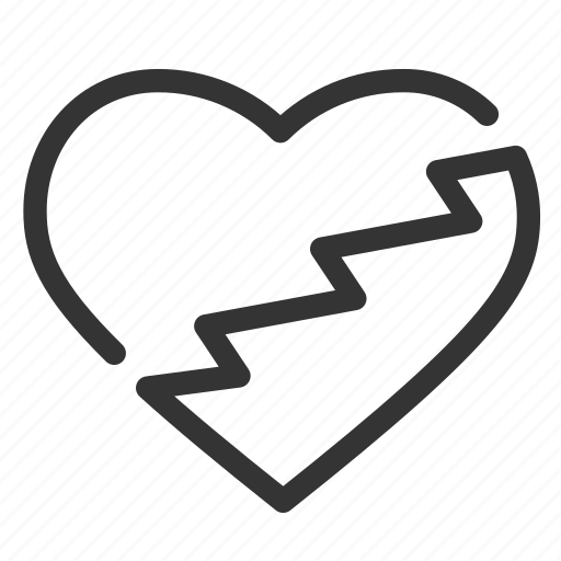 Heart, broken, love, sad, psychology, depression, proem icon - Download on Iconfinder