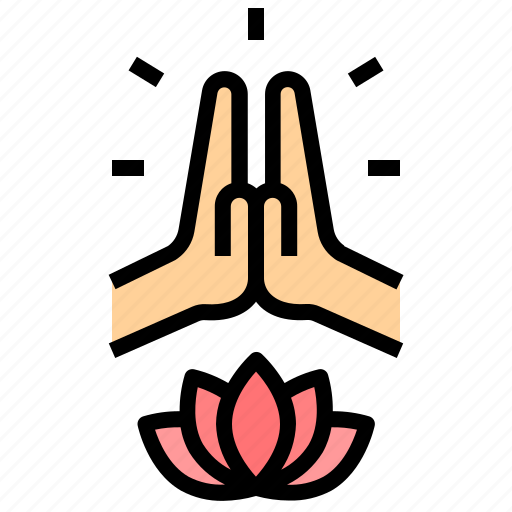 Meditation, clam, yoga, lotus, relax, therapy icon - Download on Iconfinder