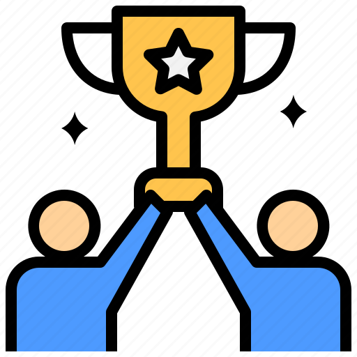 Success, teamwork, winner, couple, prize, best, friend icon - Download on Iconfinder