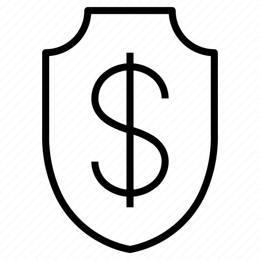 Dollar, shield, secure, protection icon - Download on Iconfinder