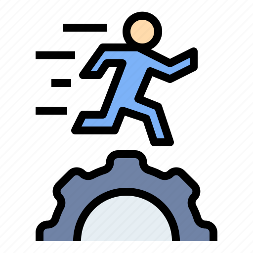 Competition, labor, manpower, run, worker icon - Download on Iconfinder