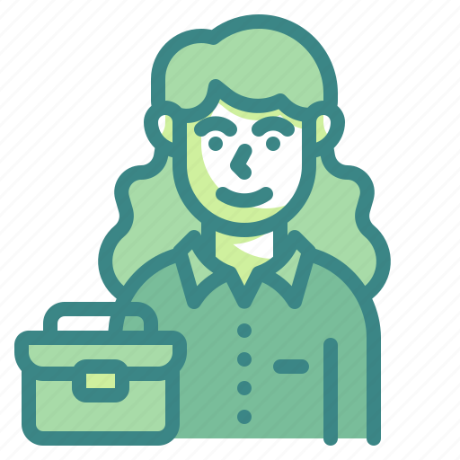 Employee, woman, business, worker, user icon - Download on Iconfinder