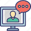 chat bubble, chat support, customer support, live chat, video call 