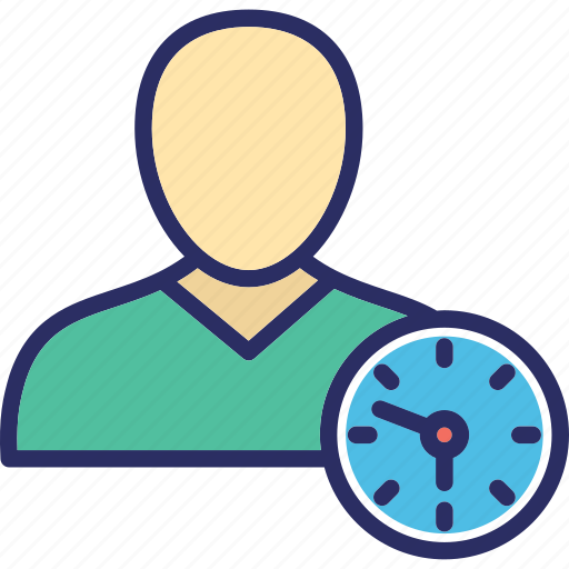 Clock, deadline, man, punctual, time icon - Download on Iconfinder