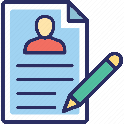 Cv, editing, pencil, resume, resume writing icon - Download on Iconfinder
