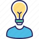 bulb, creative mind, innovative mind, intelligence, smart worker