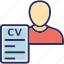 biodata, cv, job applicant, job profile, resume 