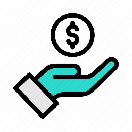 Pay, dollar, investment, money, hand icon - Download on Iconfinder