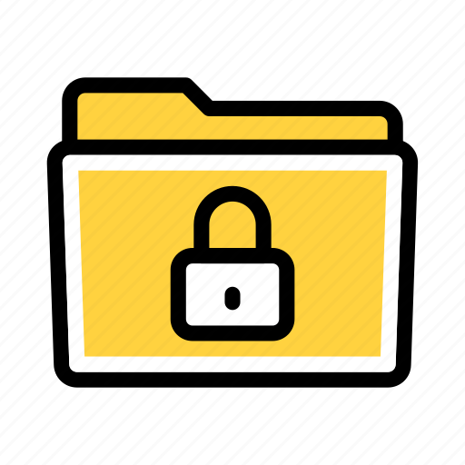 Secure, folder, protection, file, lock icon - Download on Iconfinder