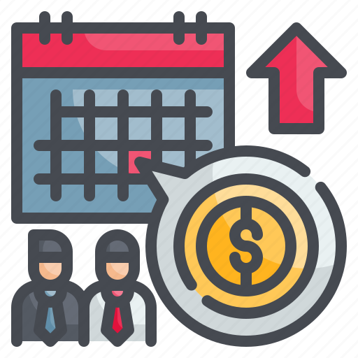Calendar, salary, schedule, payroll, organization icon - Download on Iconfinder