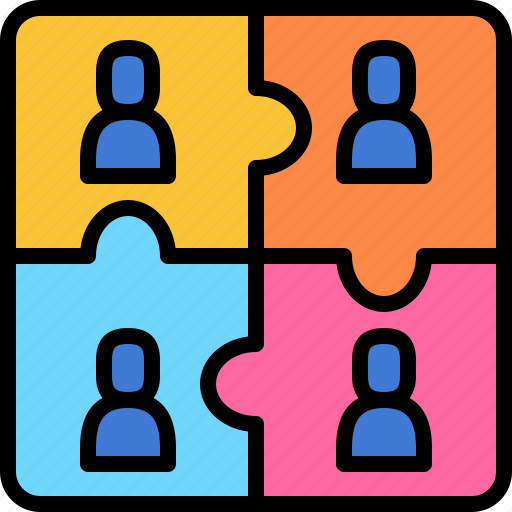 Teamwork, partnership, team, human resources, business, management, puzzle icon - Download on Iconfinder