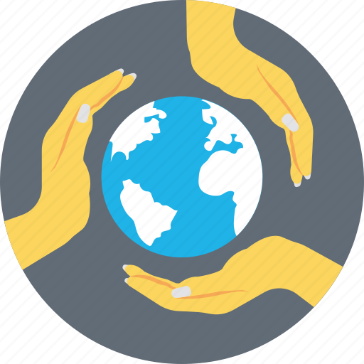 Earth hand, global protection, global safety, glowing globe, protection icon - Download on Iconfinder