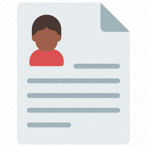 Resume, document, cv, file, paperwork icon - Download on Iconfinder