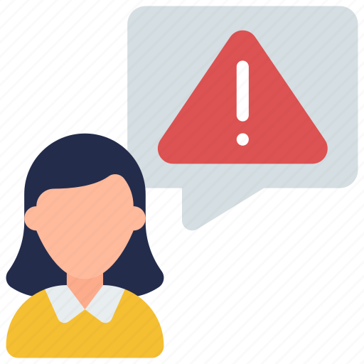 Warning, message, employee, error, messages icon - Download on Iconfinder