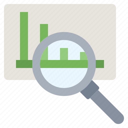 Analysis, analytics, chart, data, google, line, loupe icon - Download on Iconfinder
