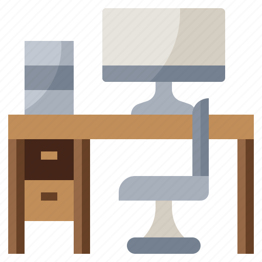 Chair, desk, furniture, household, office, studio, table icon - Download on Iconfinder