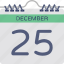 25 december, 25 december calendar, calendar, christmas date, event 