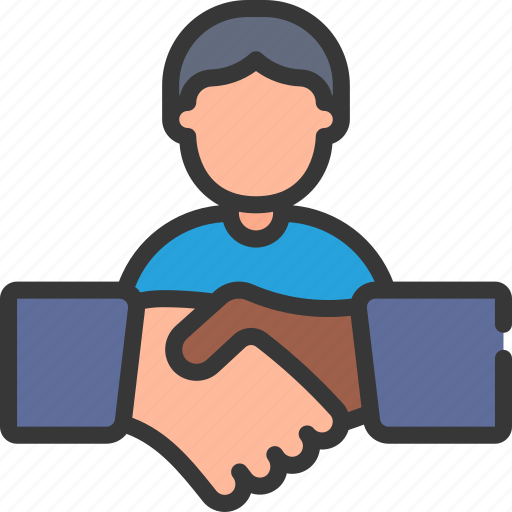 Employee, handshake, agree, agreement, avatar icon - Download on Iconfinder