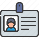 id, badge, identification, person, user