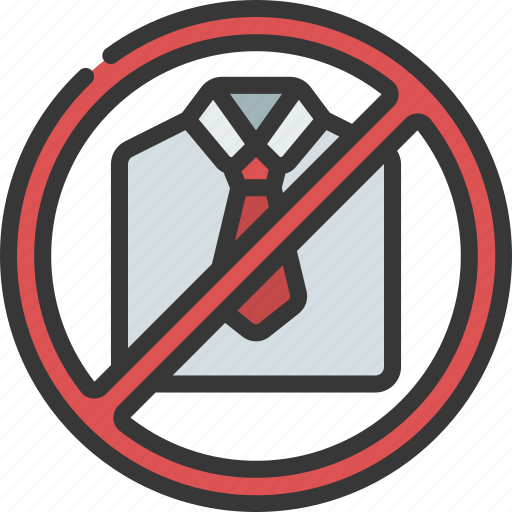 No, dress, code, tie, bin, prohibited icon - Download on Iconfinder