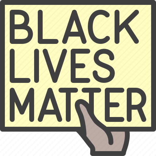 Black lives matter, human rights, motto, protest, slogan icon - Download on Iconfinder