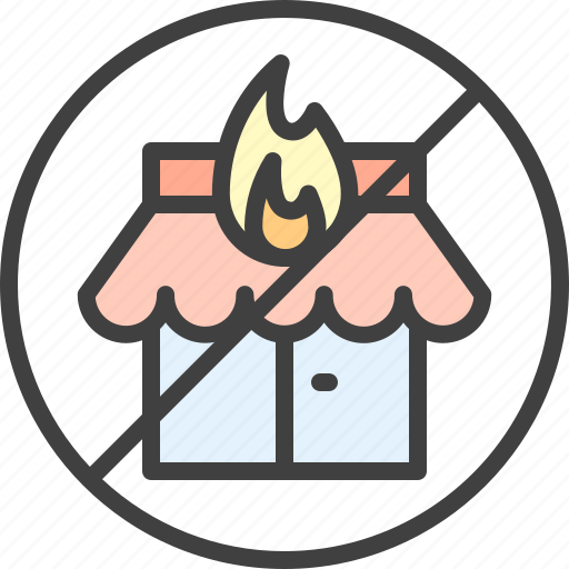 Arson, burning store, marauding, protest icon - Download on Iconfinder