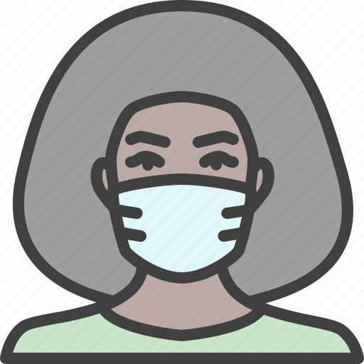 Afro, afro hair, black, mask, woman icon - Download on Iconfinder