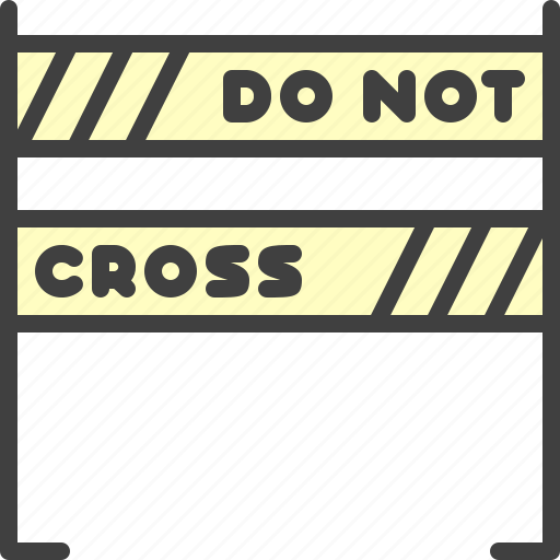 Cop, crime, do not cross, police, police tape icon - Download on Iconfinder