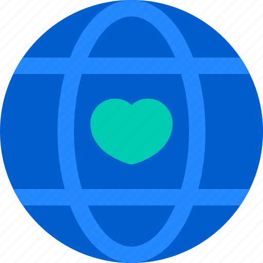 Earth, heart, love, peace, world icon - Download on Iconfinder