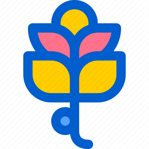 Flower, leaves, peace, plant, rose icon - Download on Iconfinder