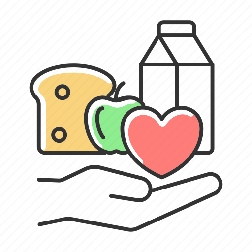Food donation, charity organization, food insecurity, volunteering icon - Download on Iconfinder