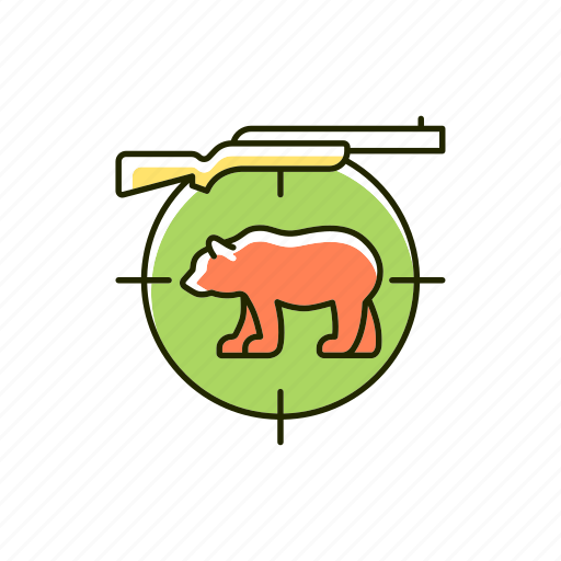 Hunting, shooting bear, big game, hunting target icon - Download on Iconfinder