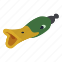 hunting, duck, whistle, isometric