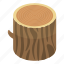 cartoon, isometric, nature, stump, texture, tree, wood 