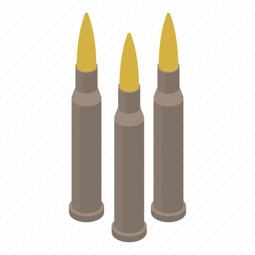 Ammo, bullet, business, cartoon, isometric, rifle, silhouette icon - Download on Iconfinder