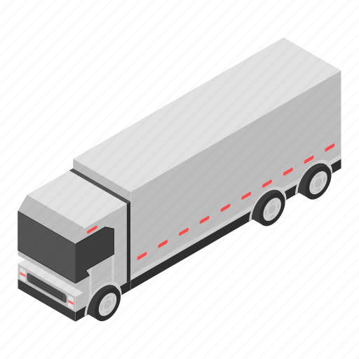 Business, car, cartoon, delivery, isometric, silhouette, truck icon - Download on Iconfinder