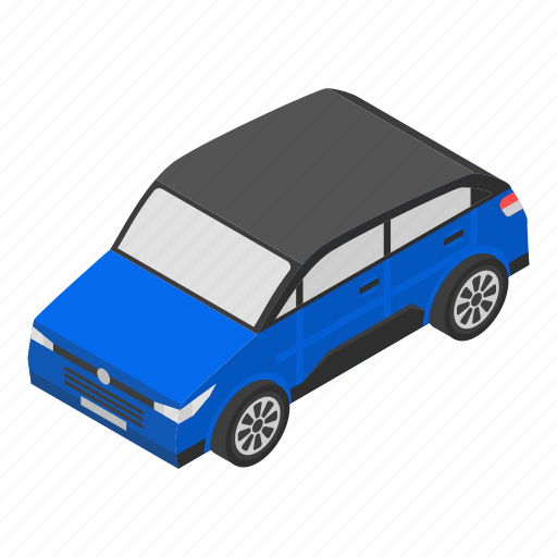 Car, cartoon, family, isometric, modern, retro, small icon - Download on Iconfinder